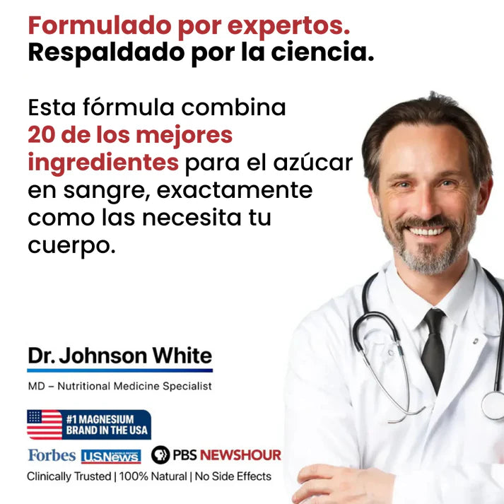 TOPLUX Blood Sugar Complex® Cápsulas que reducen diabetes x2