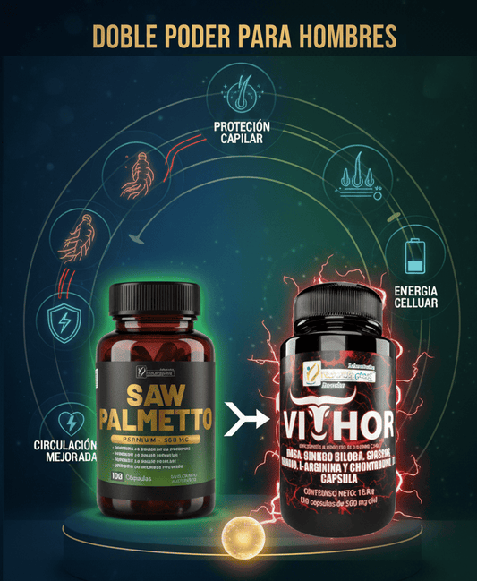 COMBO COMPLEJO SAW PALMETTO + VITHOR: VITALIDAD MASCULINA